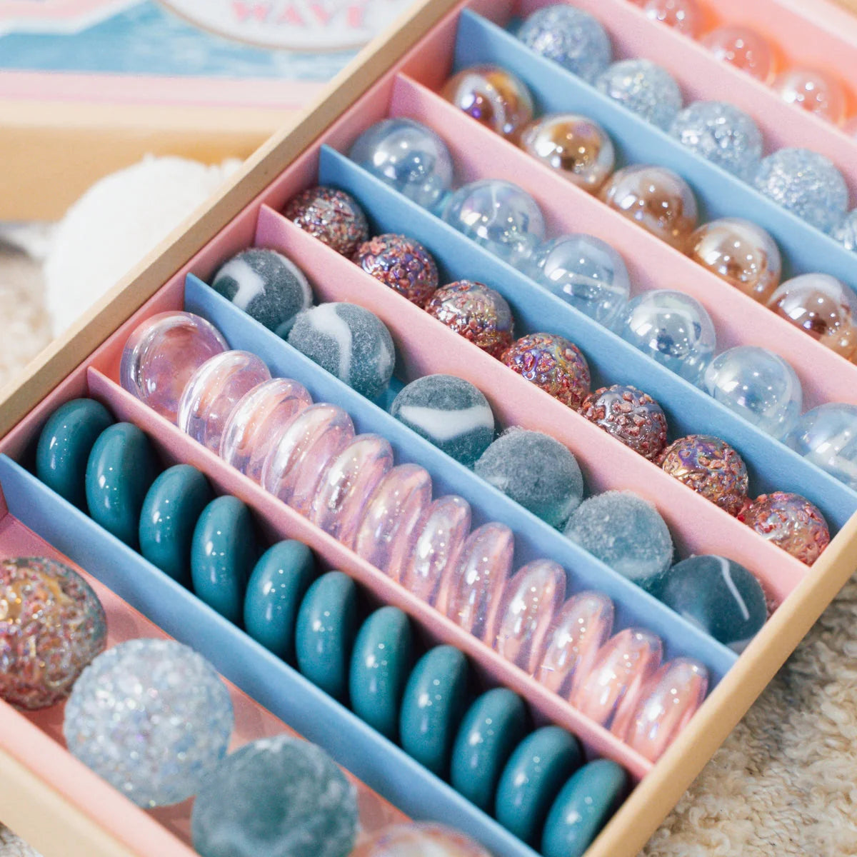 Billes & Co Marble Treasure Box - Miami Wave