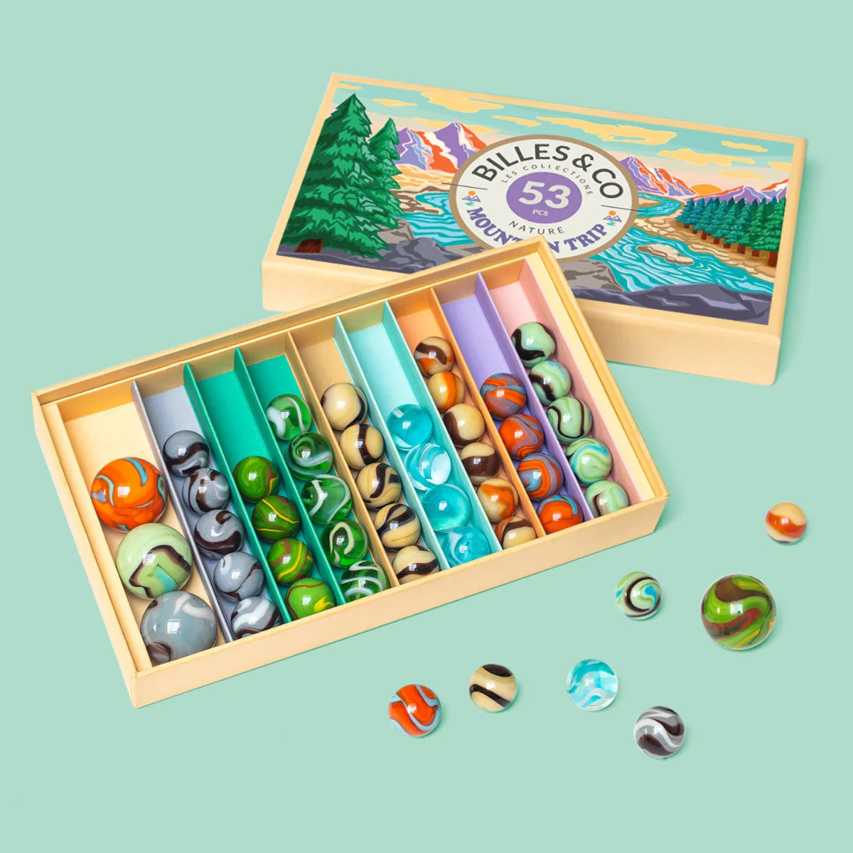 Billes & Co Marble Treasure Box - Mountain Trip