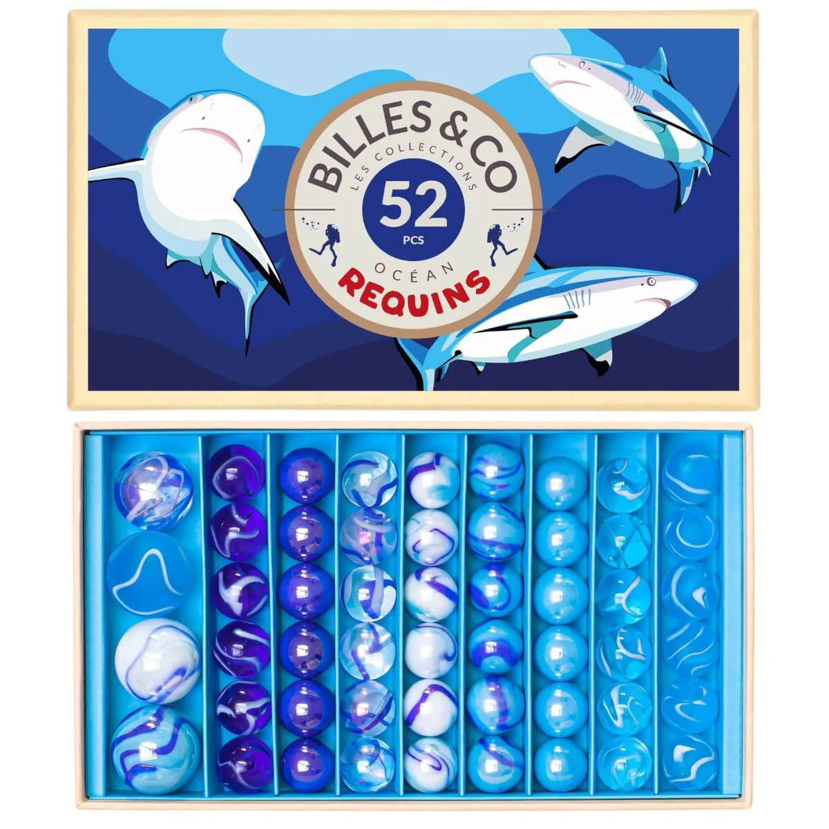 Billes & Co Marble Treasure Box - Sharks