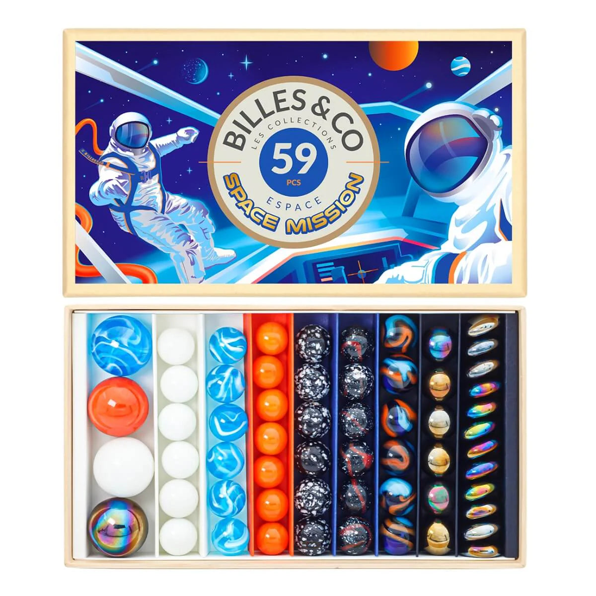 Billes & Co Marble Treasure Box - Space Mission