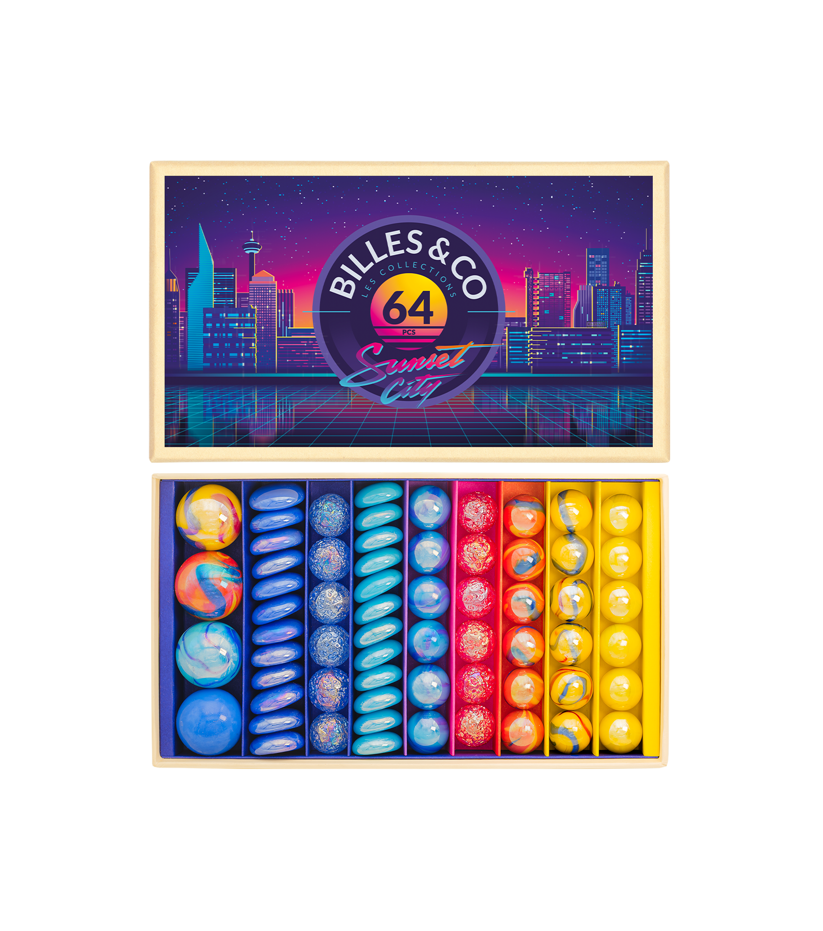 Billes & Co Marble Treasure Box - Sunset City