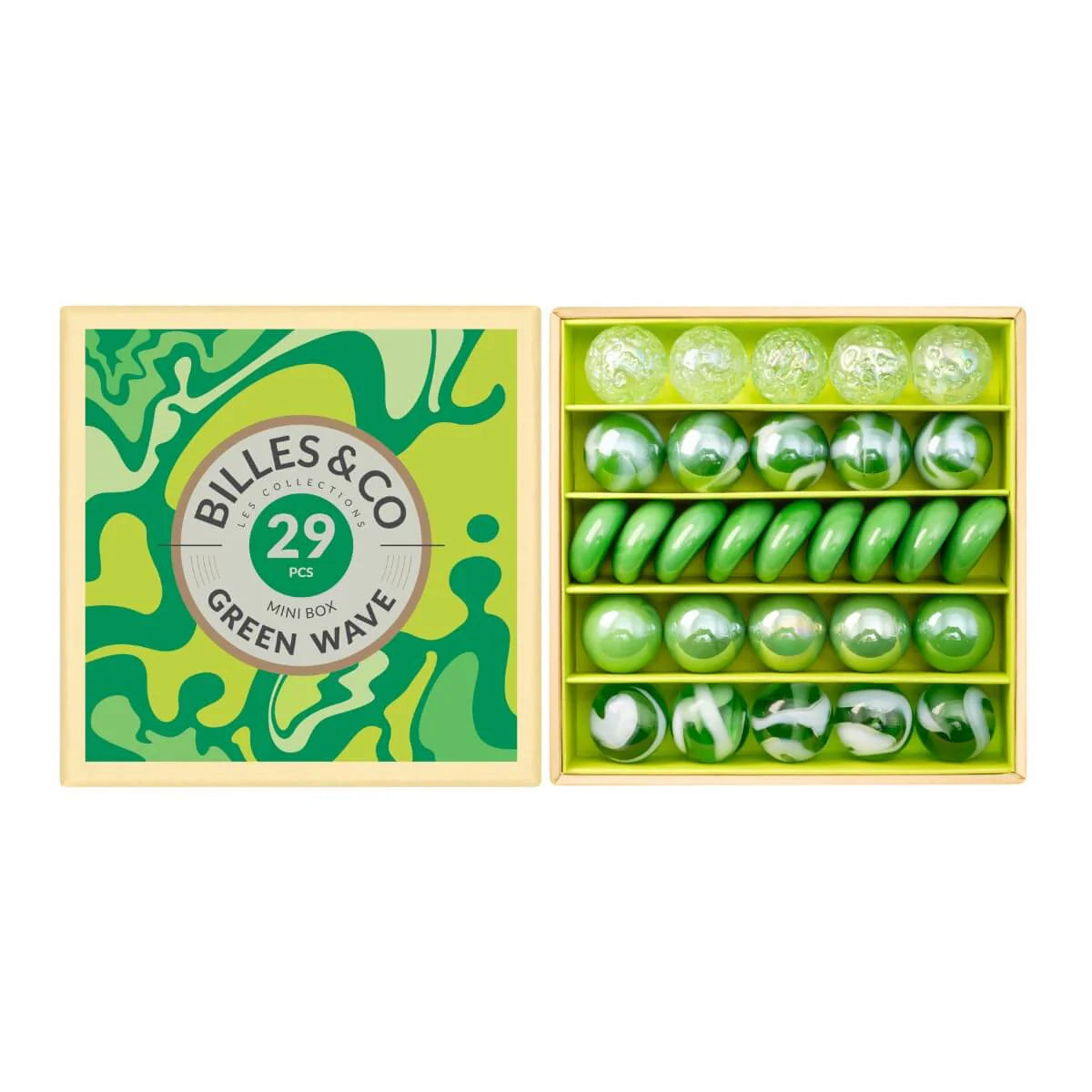 Billes & Co Marble Treasure Mini Box - Wave Green Small