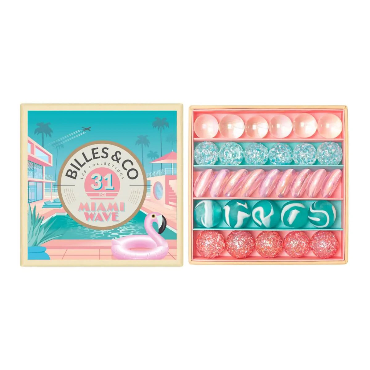 Billes & Co Marble Treasure Mini Box - Miami Wave Small