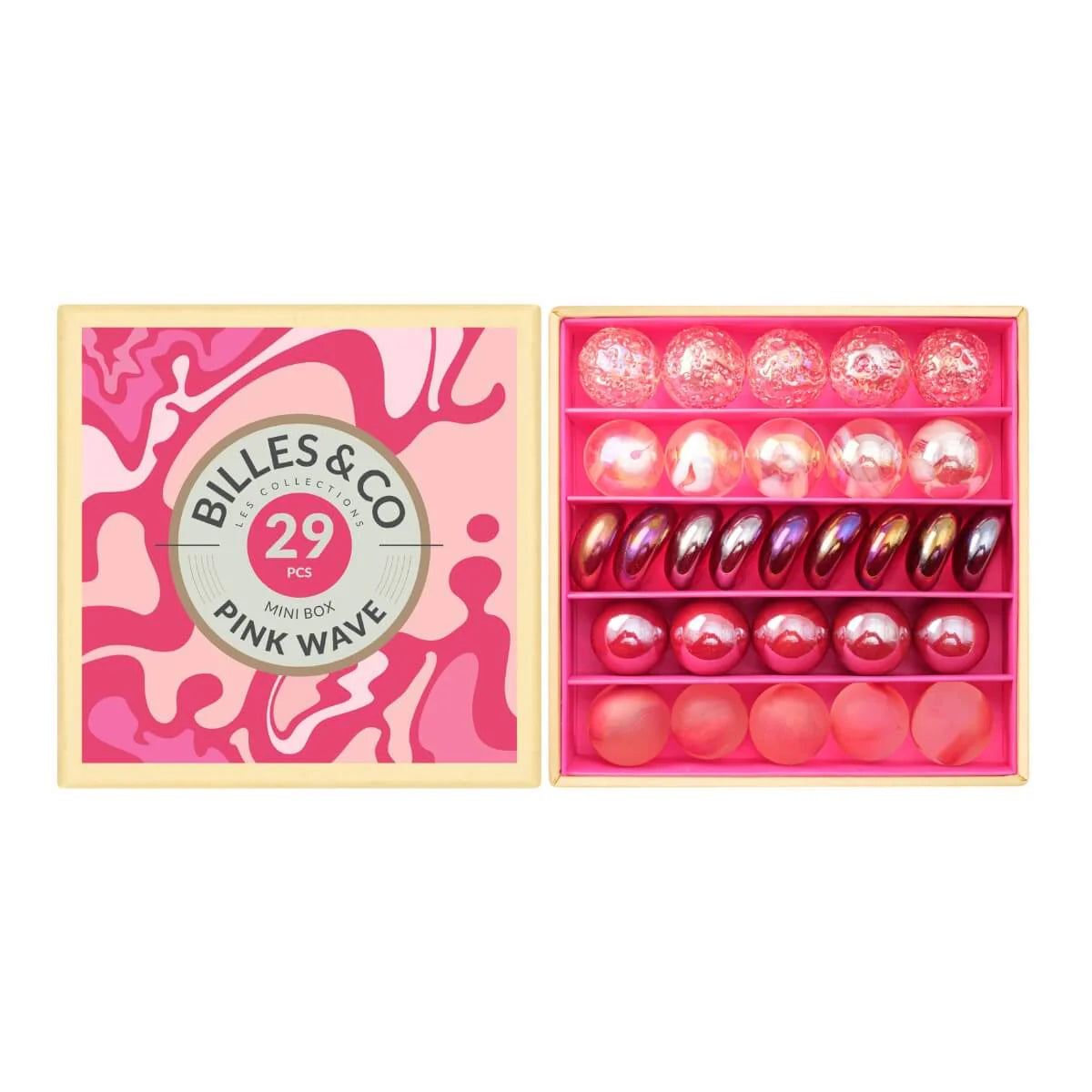 Billes & Co Marble Treasure Mini Box - Wave Pink Small