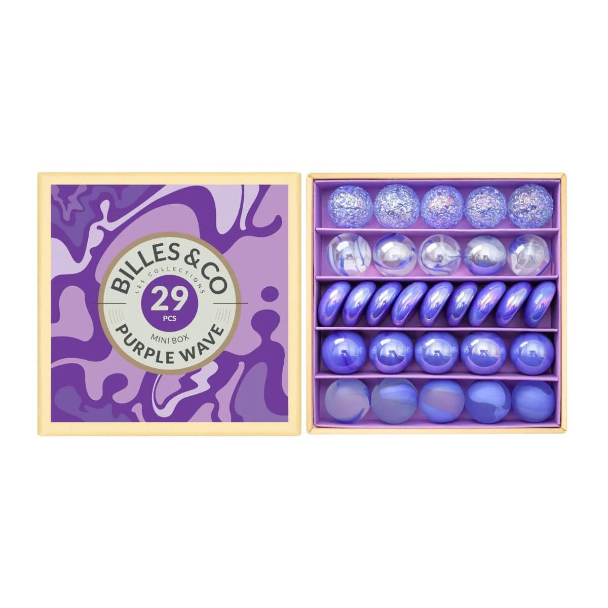 Billes & Co Marble Treasure Mini Box - Wave Purple Small