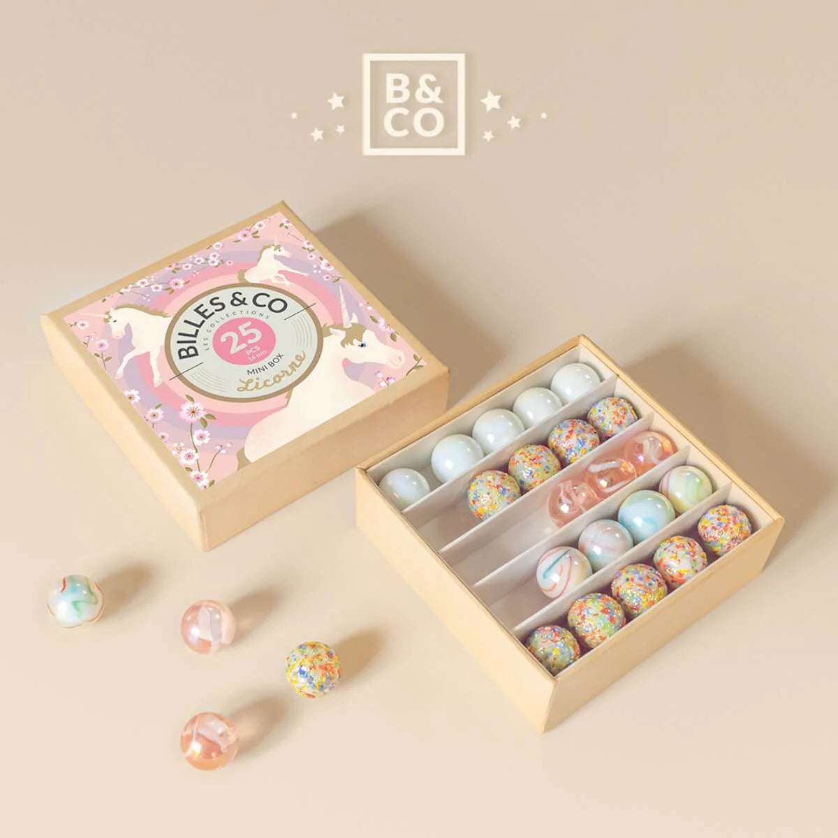 Billes & Co Marble Treasure Mini Box - Unicorn Small