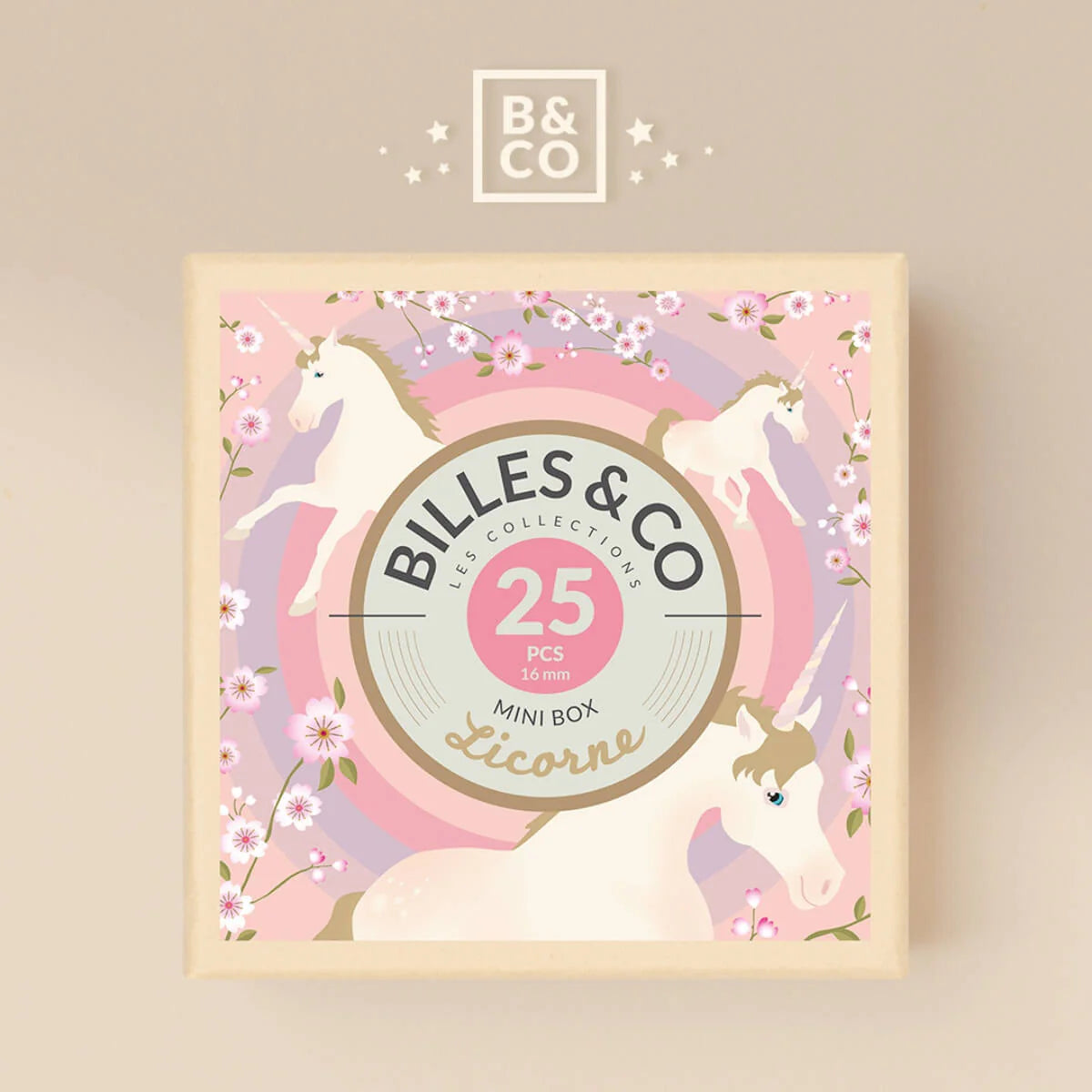 Billes & Co Marble Treasure Mini Box - Unicorn Small
