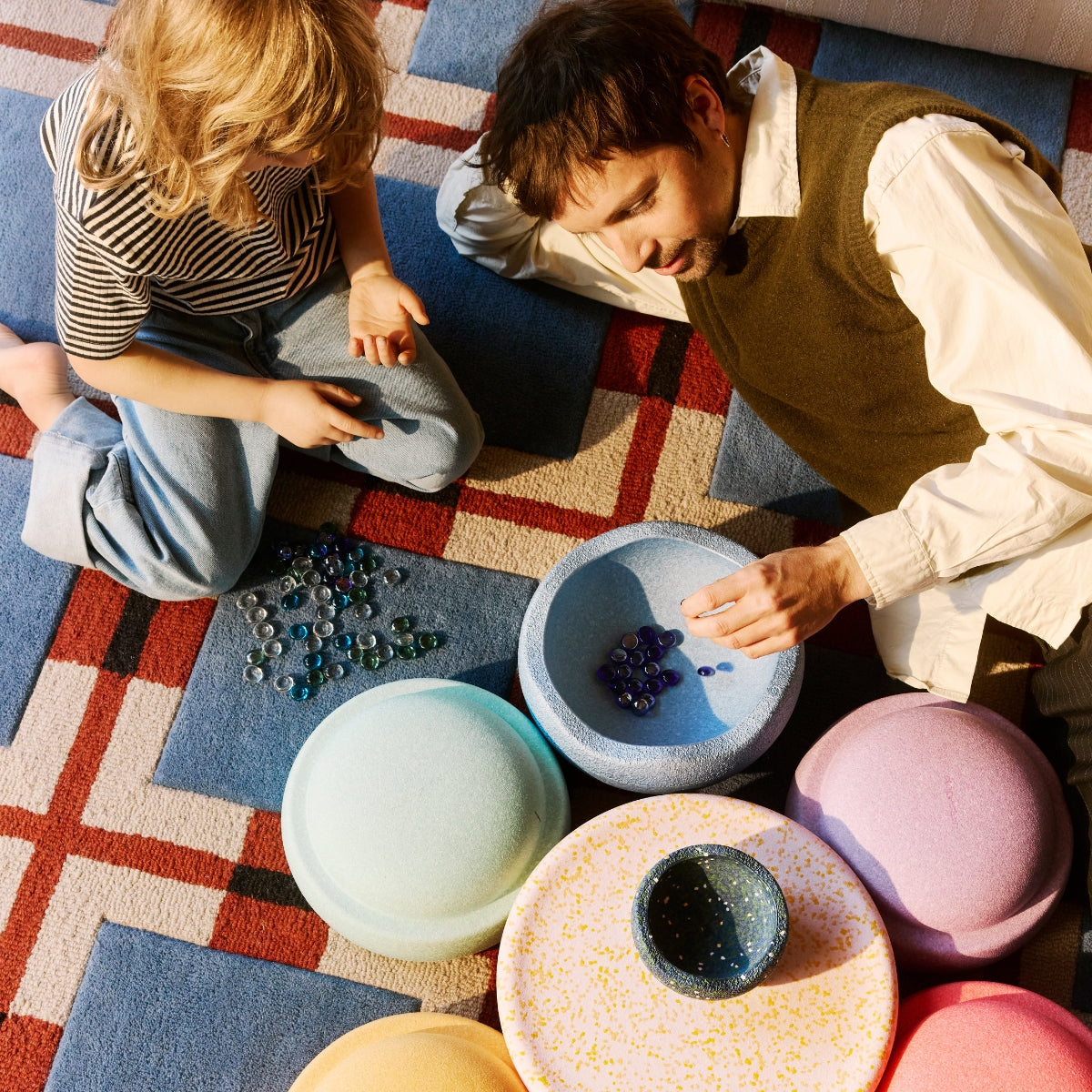 Stapelstein® EASTER PROMO Rainbow Pastel 7 + Petal Board + Mini Pond - Online, Australia