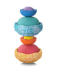 Stapelstein Balance Stepping Stones Original Inside Combination Set of 8 Rainbow Classic