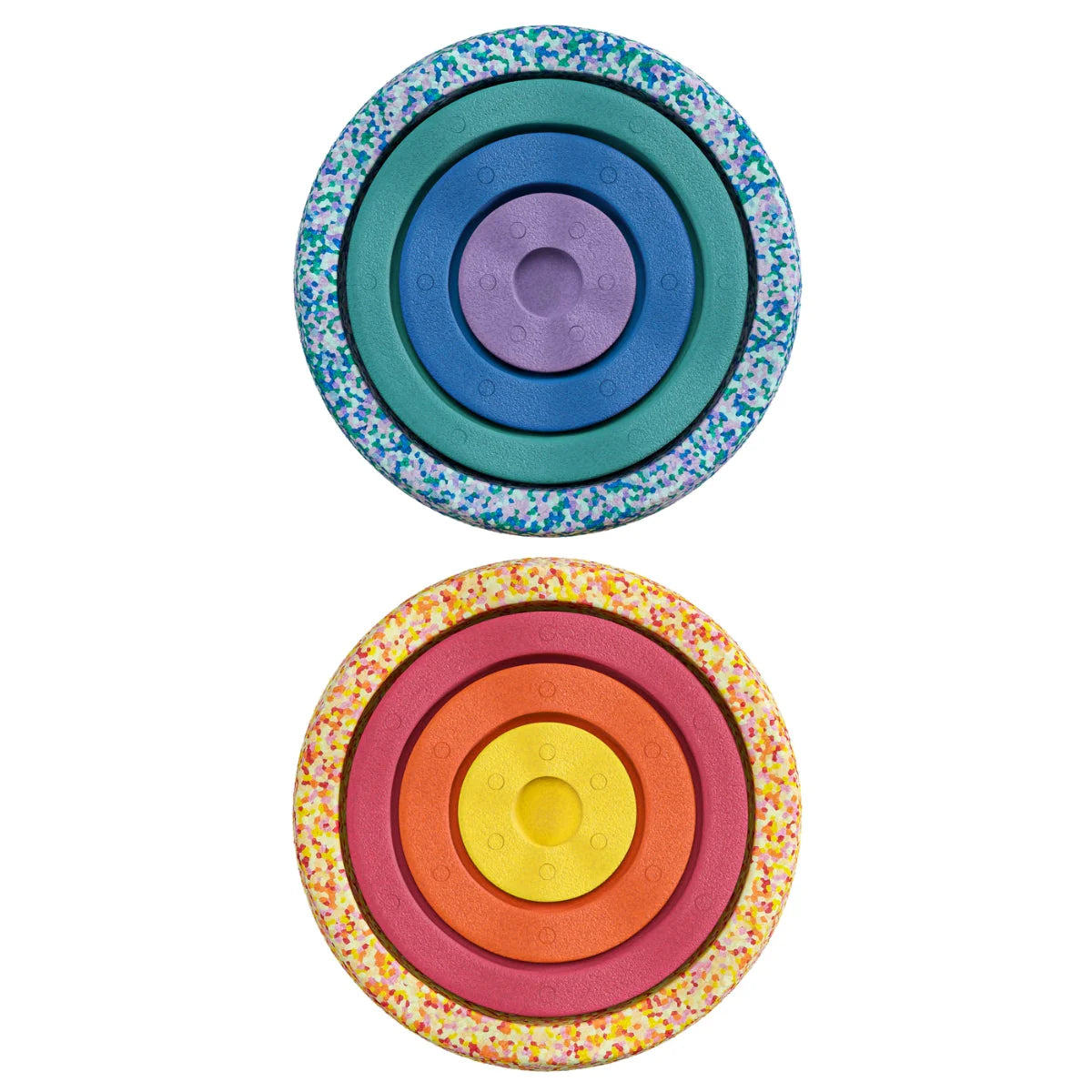 Stapelstein Balance Stepping Stones Original Inside Combination Set of 8 Rainbow Classic