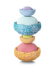 Stapelstein Balance Stepping Stones Original + Inside Combination Set of 8 Rainbow Pastel