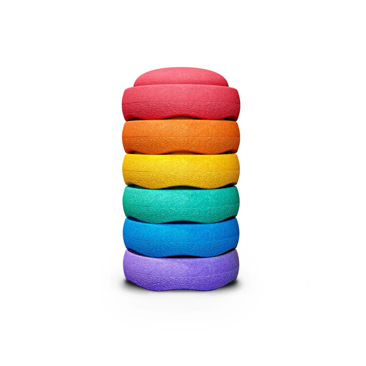 Stapelstein Balance Stepping Stones Original Mini Set of 6 Rainbow Classic