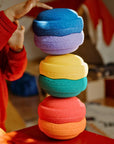 Stapelstein Balance Stepping Stones Original Mini Set of 6 Rainbow Classic