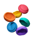 Stapelstein Balance Stepping Stones - Original Mini, Set of 6, Rainbow Classic