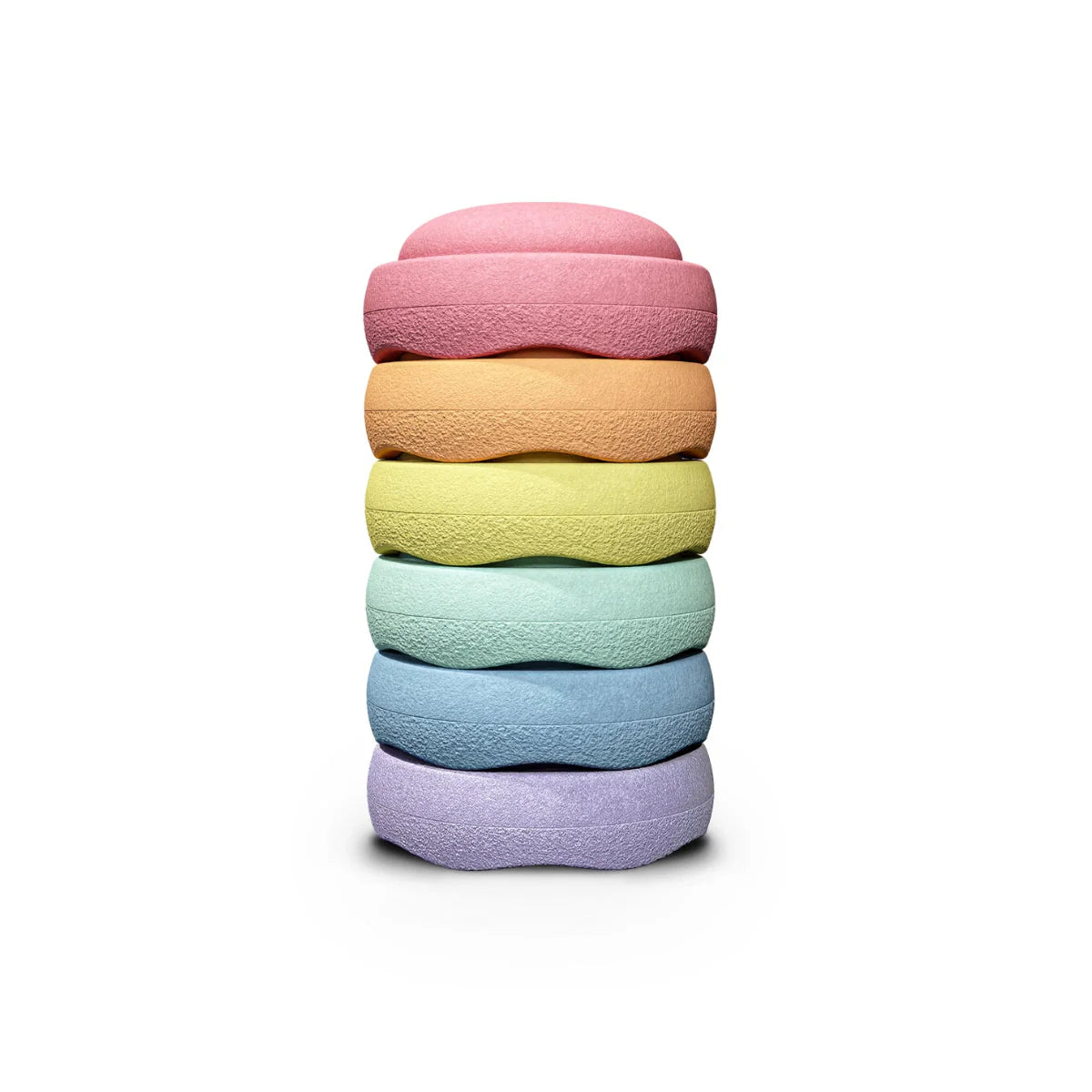 Stapelstein Balance Stepping Stones Original Mini Set of 6 Rainbow Pastel