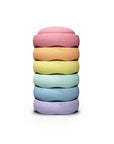 Stapelstein Balance Stepping Stones Original Mini Set of 6 Rainbow Pastel