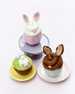 Load image into Gallery viewer, Tara Treasures Felt Easter Bunny Cupcakes 
