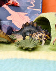 Tara Treasures Large Dinosaur Land with Volcano Play Mat Playscape