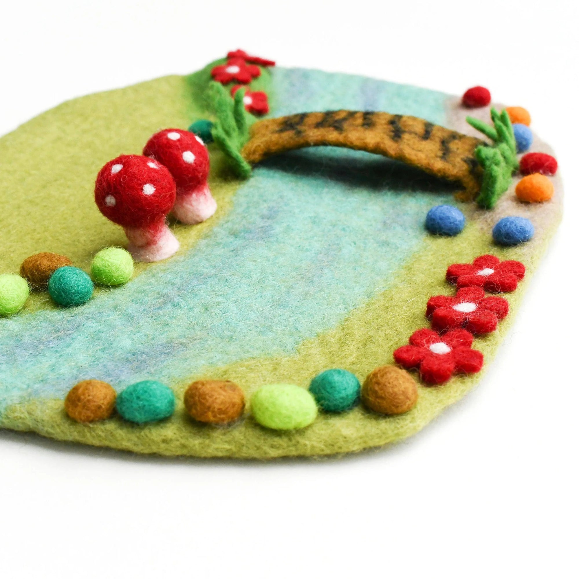 Tara Treasures Fairy River and Bridge Play Mat Playscape