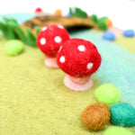 Load image into Gallery viewer, Tara Treasures Fairy River and Bridge Play Mat Playscape
