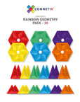 Connetix Magnetic Tiles Rainbow Geometry Pack 30 pc