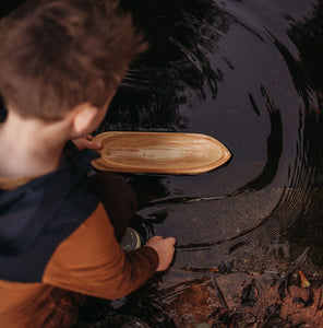 Explore Nook - Toy Boat Ancient Wooden Canoe