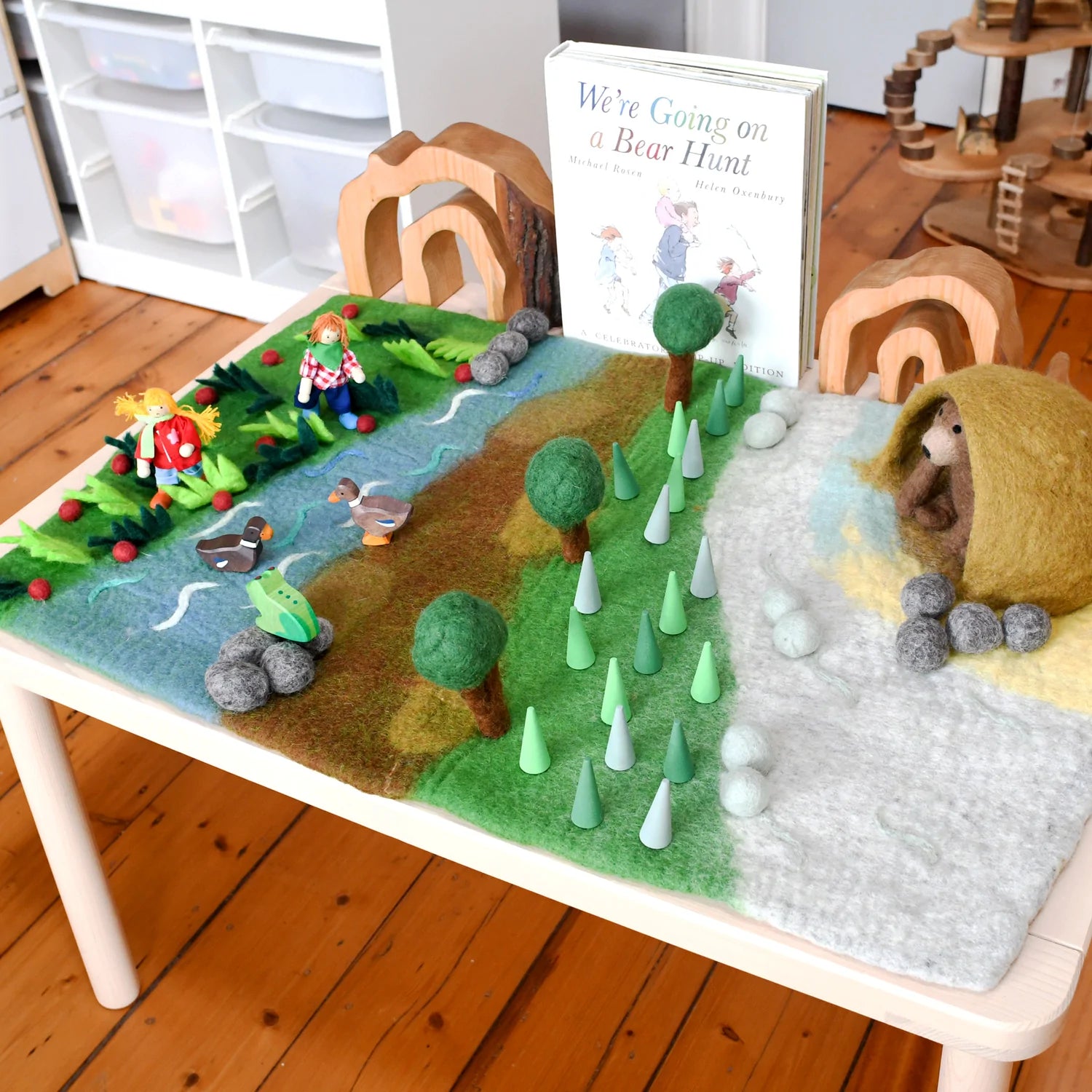 Bear Hunt Felt Play Mat Playscape