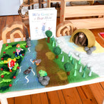 Load image into Gallery viewer, Bear Hunt Felt Play Mat Playscape
