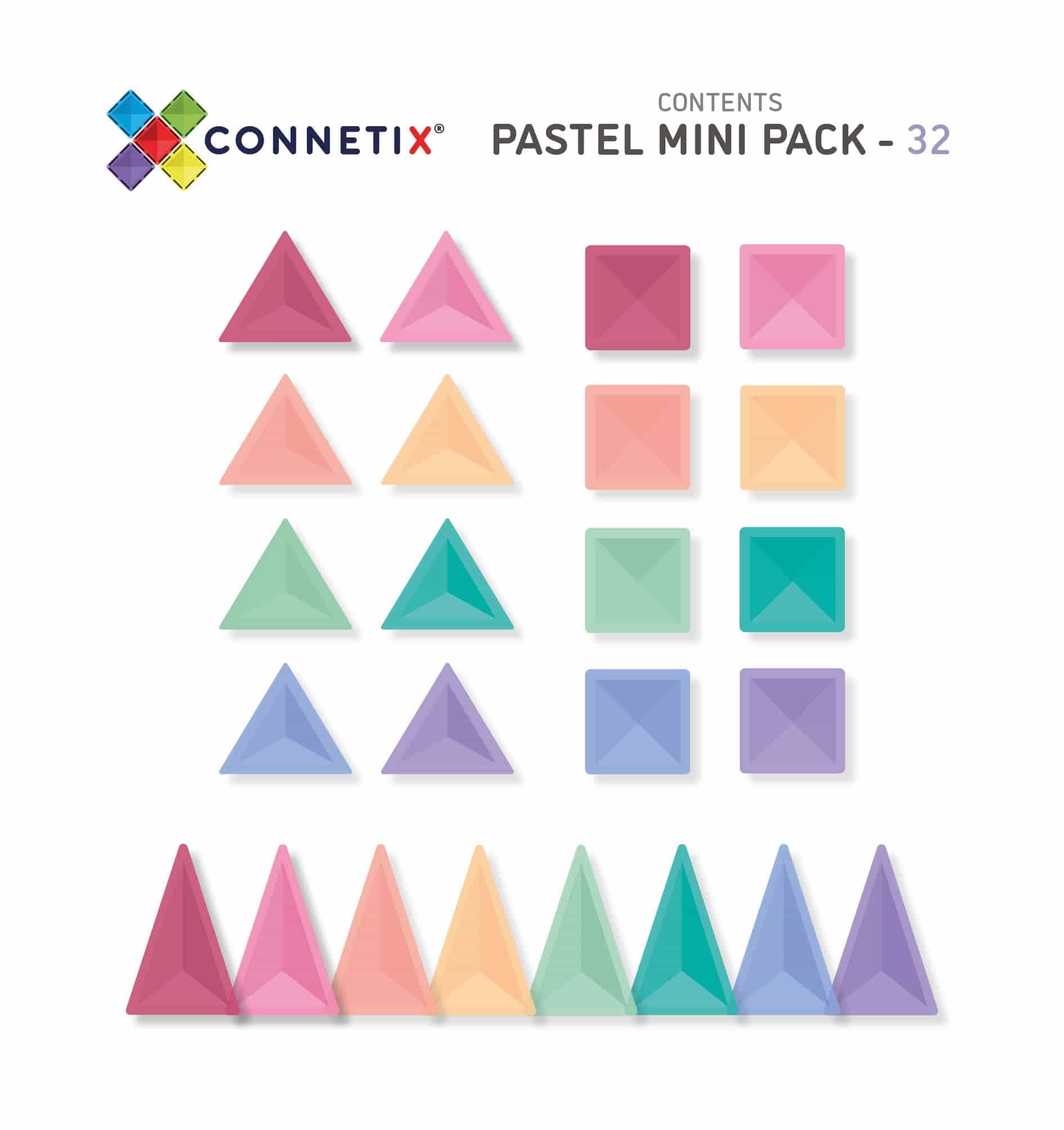 Connetix Tiles Pastel Mini Pack