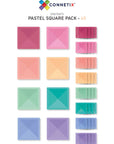 Connetix Tiles Pastel Square Pack 40 Pc