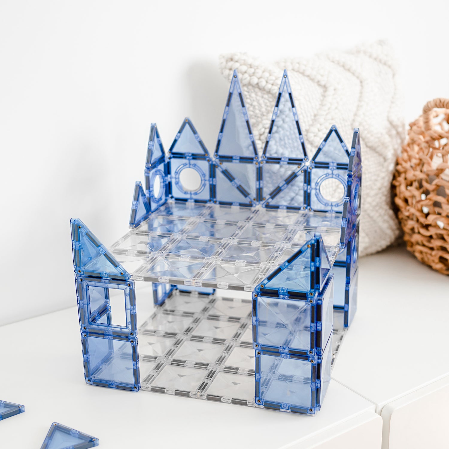 Connetix Magnetic Tiles 2 Piece Clear Base Plate Pack