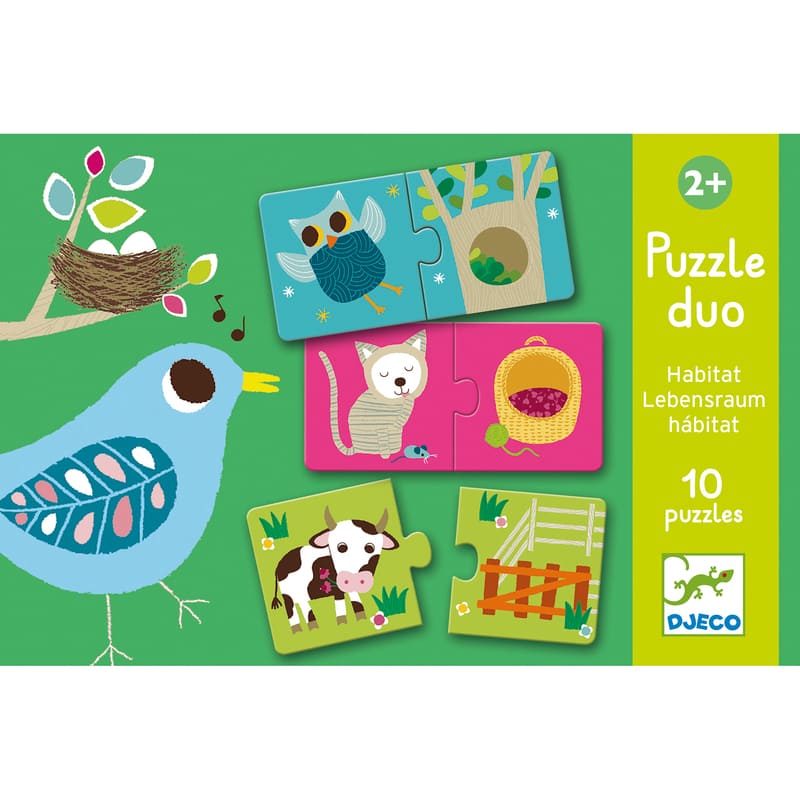 Dejco Duo Habitat Set Puzzle 20pc