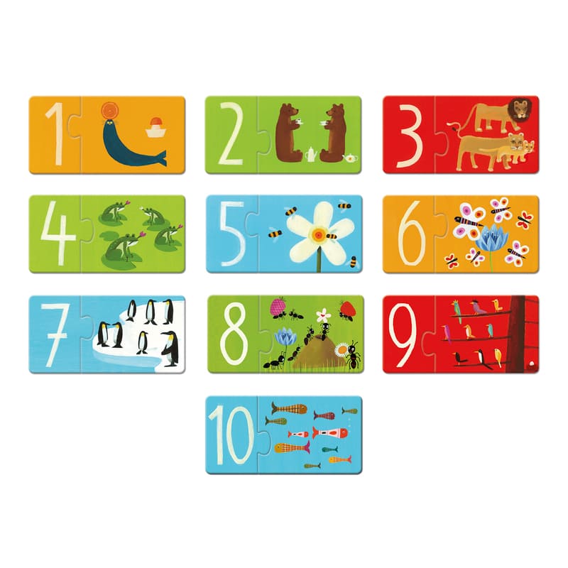 Dejco Duo Numbers Puzzle 20pc