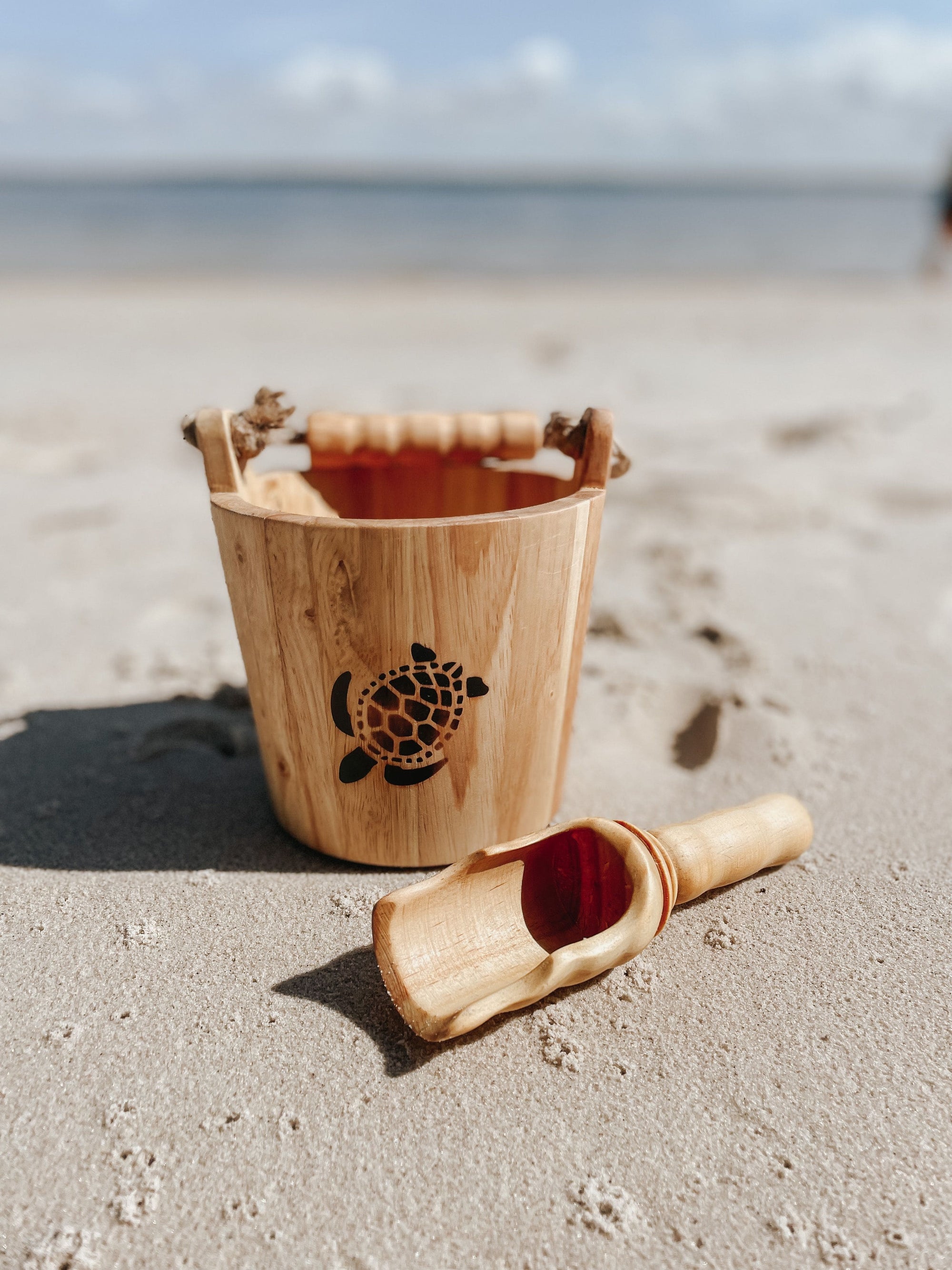 Explore Nook Wooden Bucket and Scoop Set 