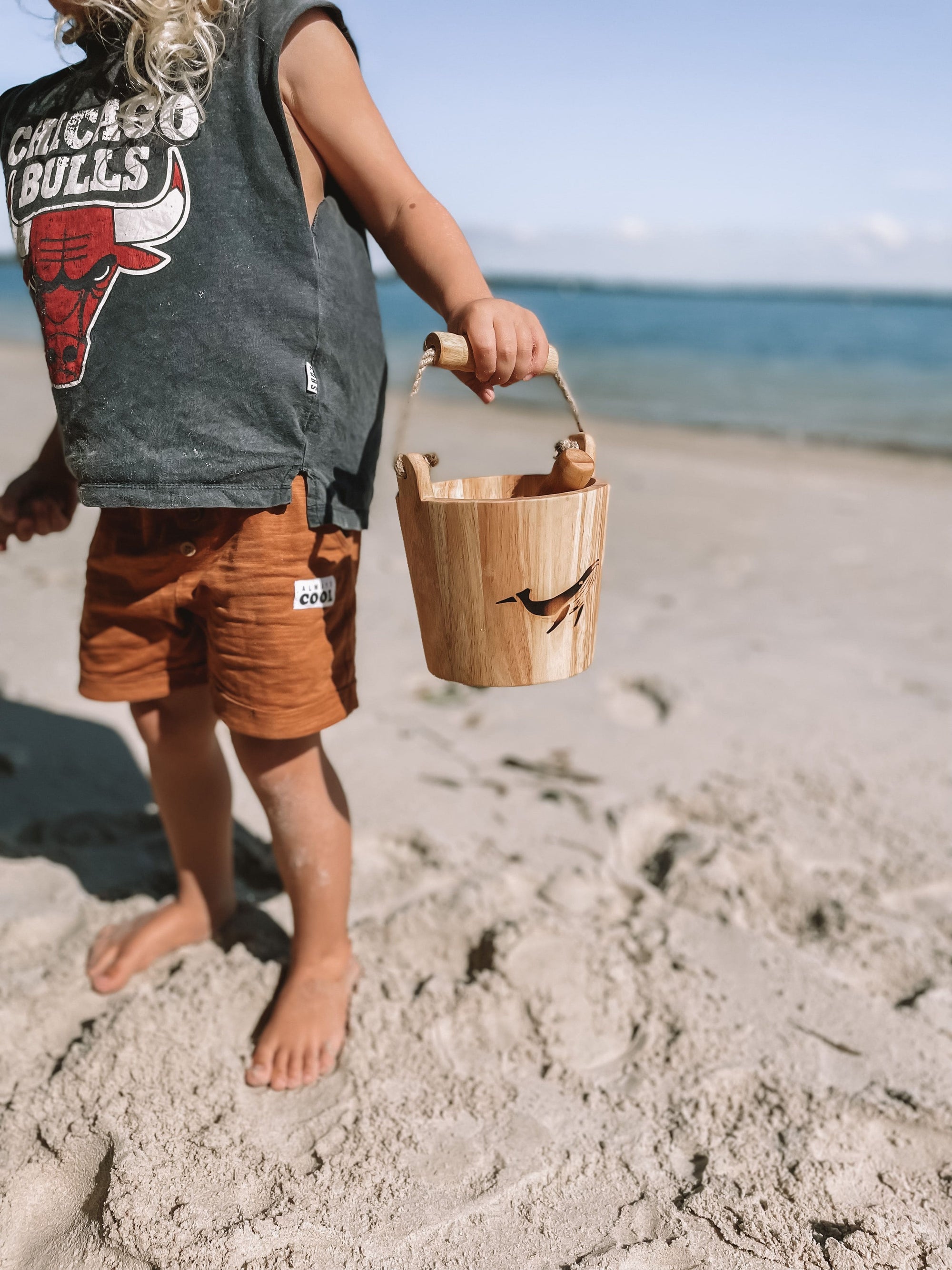 Explore Nook Wooden Bucket and Scoop Set