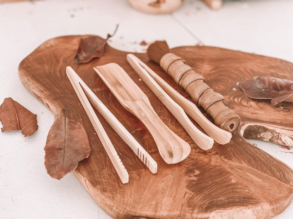 Explore Nook - Natural Bamboo Fine Motor Tools Set