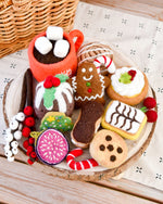 Load image into Gallery viewer, Grazing Box of Christmas Felt Pretend Play Food
