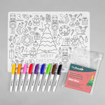 Load image into Gallery viewer, HEYDOODLE REUSABLE SILICONE PLACEMAT Jingle Bells
