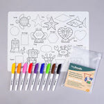 Load image into Gallery viewer, HEYDOODLE REUSABLE SILICONE PLACEMAT Shape Shifters
