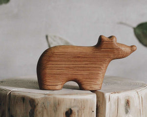 Wooden Bear Figure - Quincy