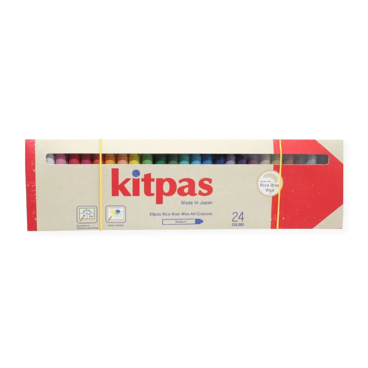 Kitpas Medium Stick Crayons 24 Colours