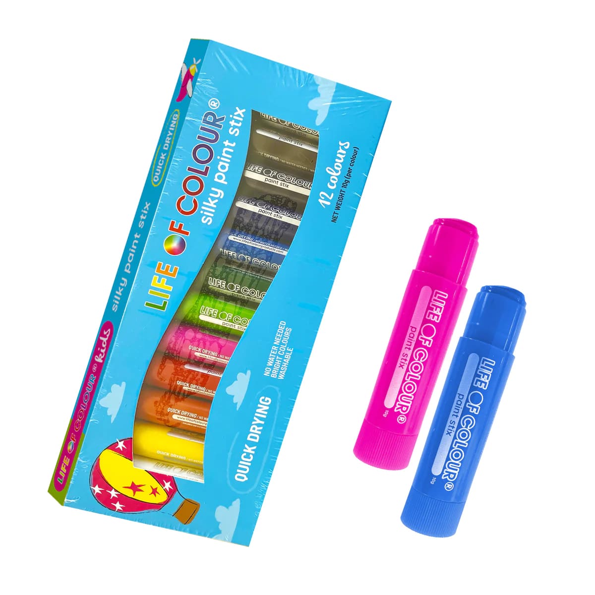 Life of Colour Classic Colours Silky Paint Stix - Set of 12