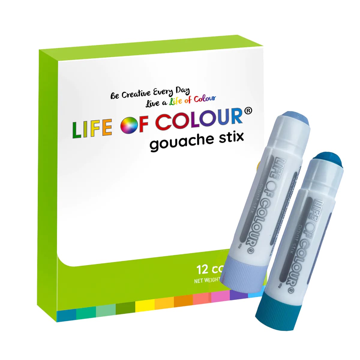 Life of Colour Pastel Gouache Paint Stix - Set of 12