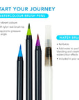 Life of Colour Watercolour Brush Pens - Set of 20