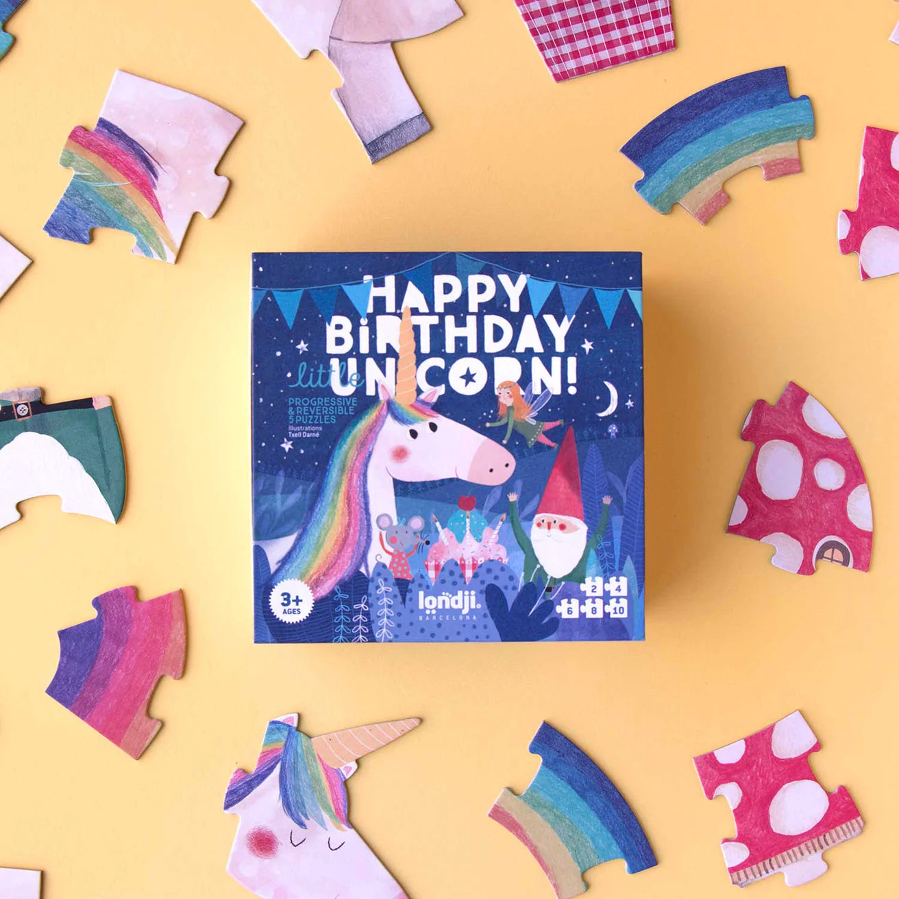 Londji Progressive Puzzles - Happy Birthday Unicorn!