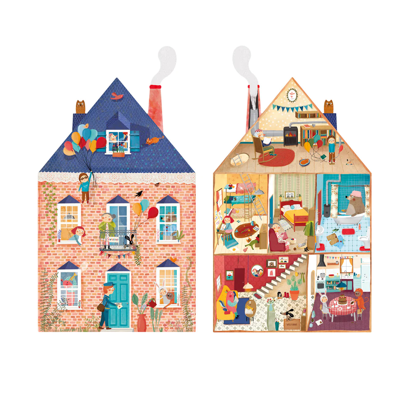 Londji Reversible Puzzle - Welcome To My Home