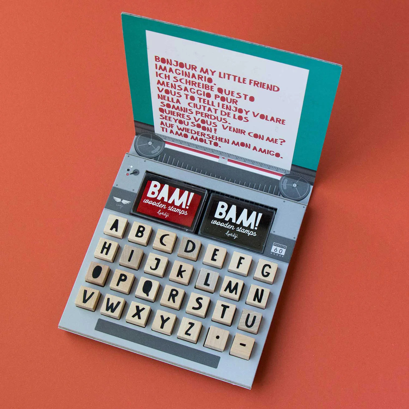 Londji Wooden Stamp Set - Bam! Words