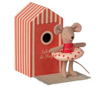 Load image into Gallery viewer, Maileg Beach Mouse Little Sister in Cabin
