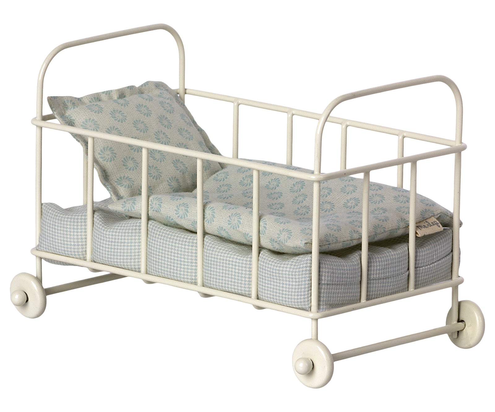 Maileg Cot Bed Micro Blue
