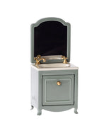 Load image into Gallery viewer, Maileg Miniature Sink Dresser Mirror Mint
